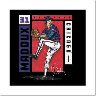 Greg Maddux Chicago Card Stat Posters and Art